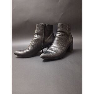 Michael Kors black boots reptile pattern size 8